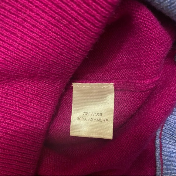 Greyson Golf Cashmere Wool Crewneck Sweater Tomahawk Pink Men’s M Casual Soft - Picture 4 of 4